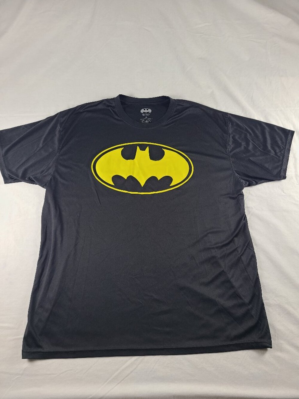Batman Tee Shirt Men's 2XL DC Comics Black and Yellow